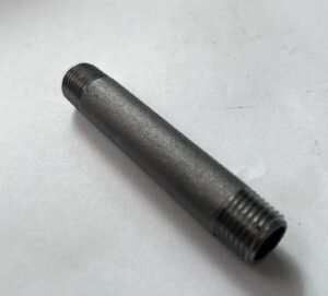 Black Sandblasted Double Male Threaded Pipe Nipple