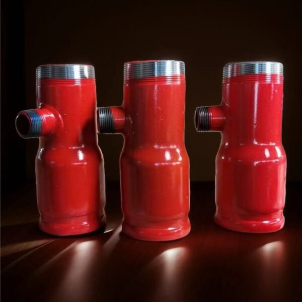 Red-Coated T-Type Male Threaded Reducing Tee（Suitable for Fire Protection / Industrial Pipeline Scenarios）